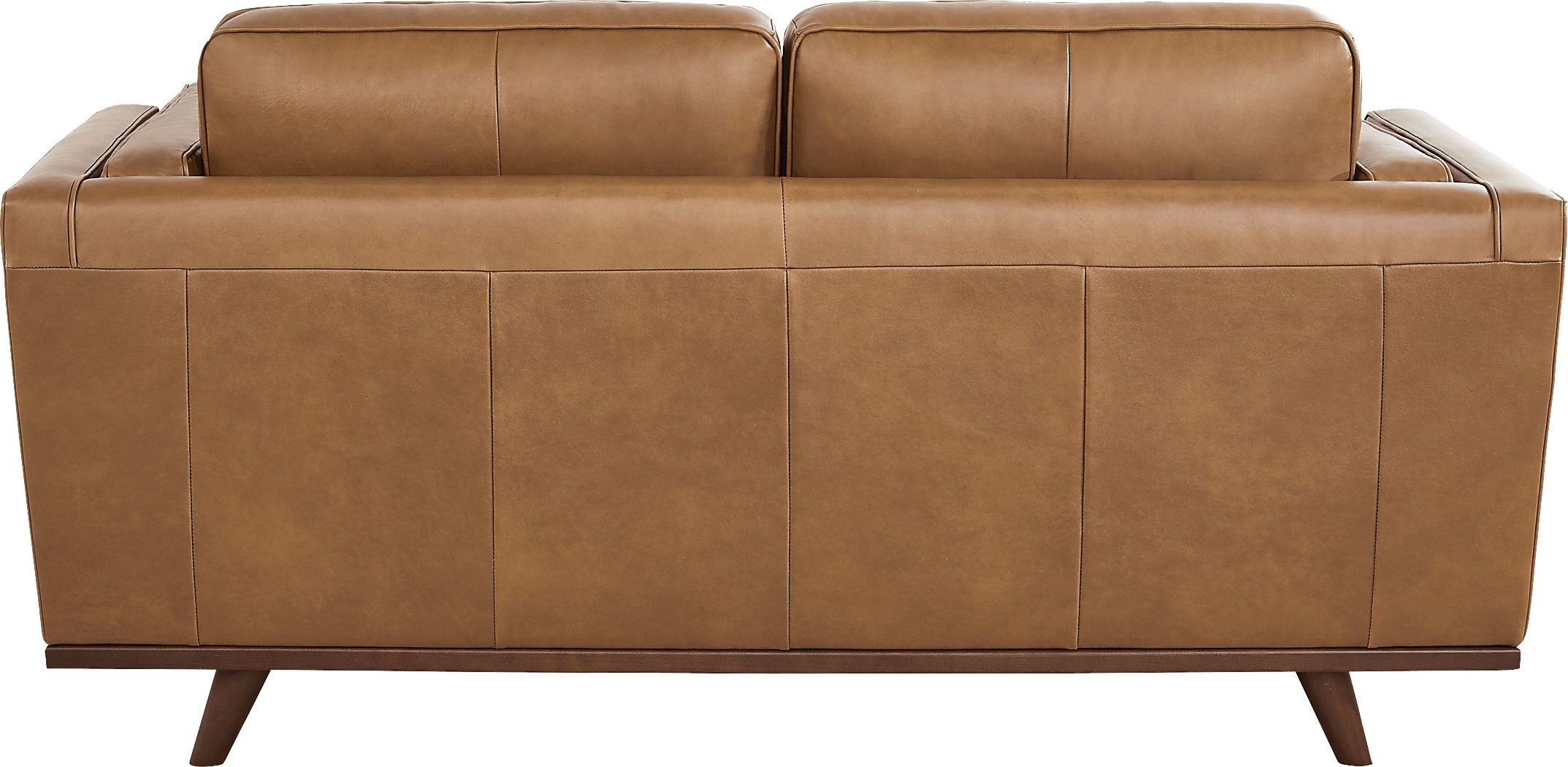 Duluth Caramel Leather Loveseat