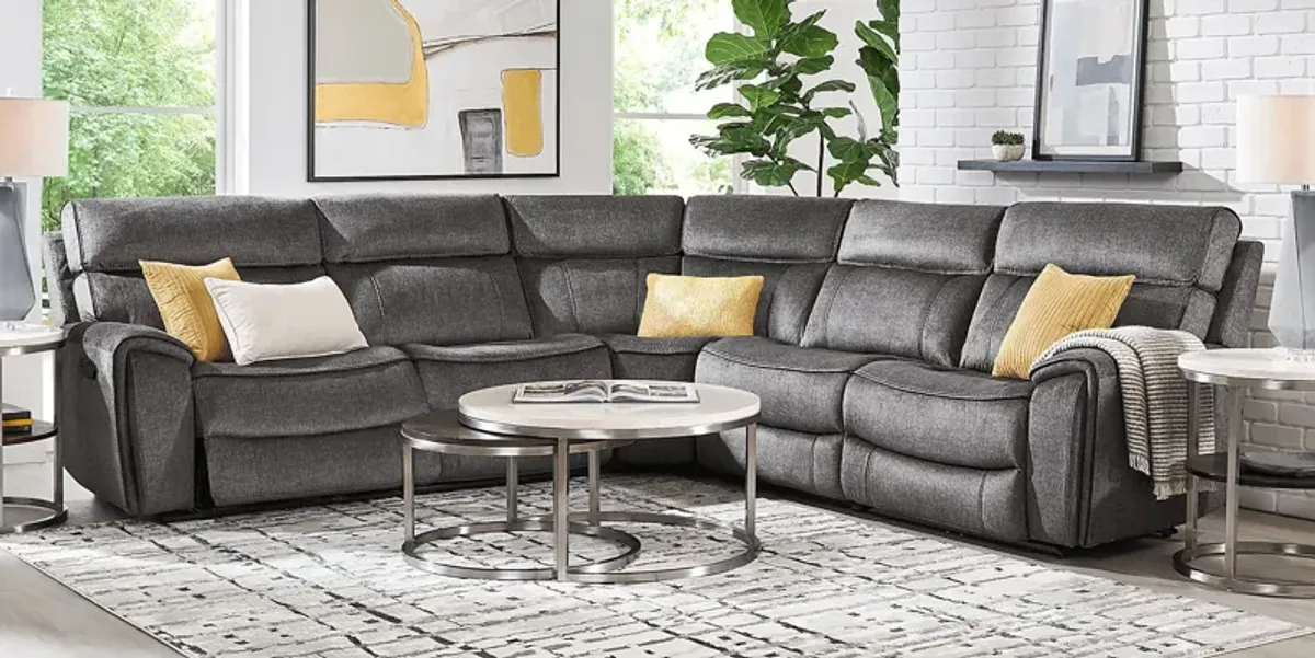 Bradshaw Place Dark Gray 8 Pc Reclining Sectional Living Room