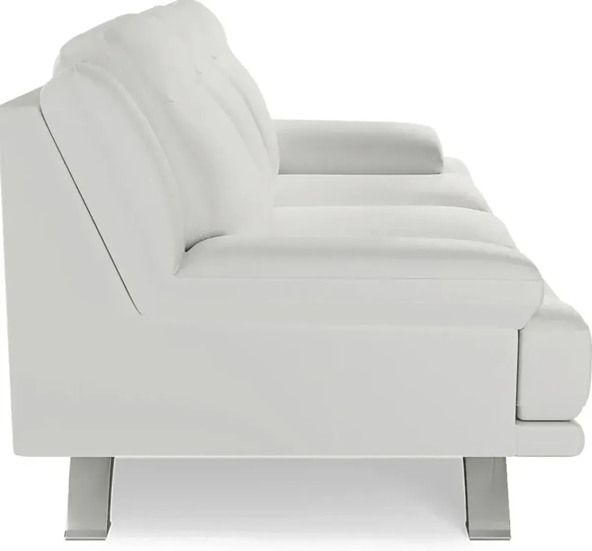 Zamora White Leather 5 Pc Living Room