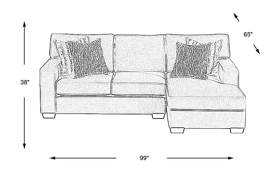 Cynthia Dove 2 Pc Sectional