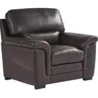 Villa Ashbury Brown Leather Chair