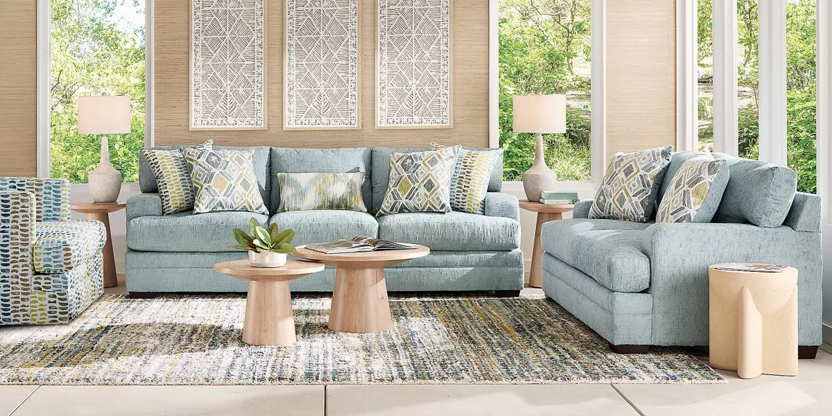 Charlton Park Mist 6 Pc Living Room