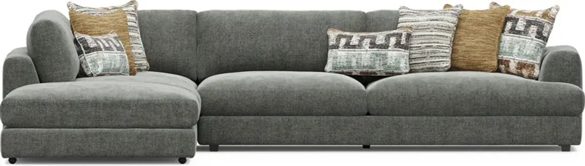 Montecito Charcoal 4 Pc Sectional