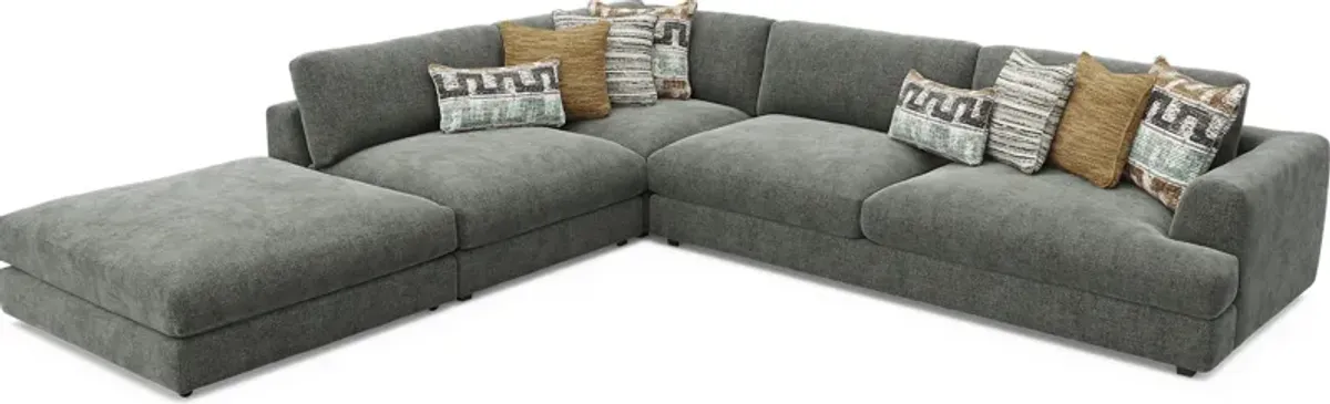 Montecito Charcoal 4 Pc Sectional