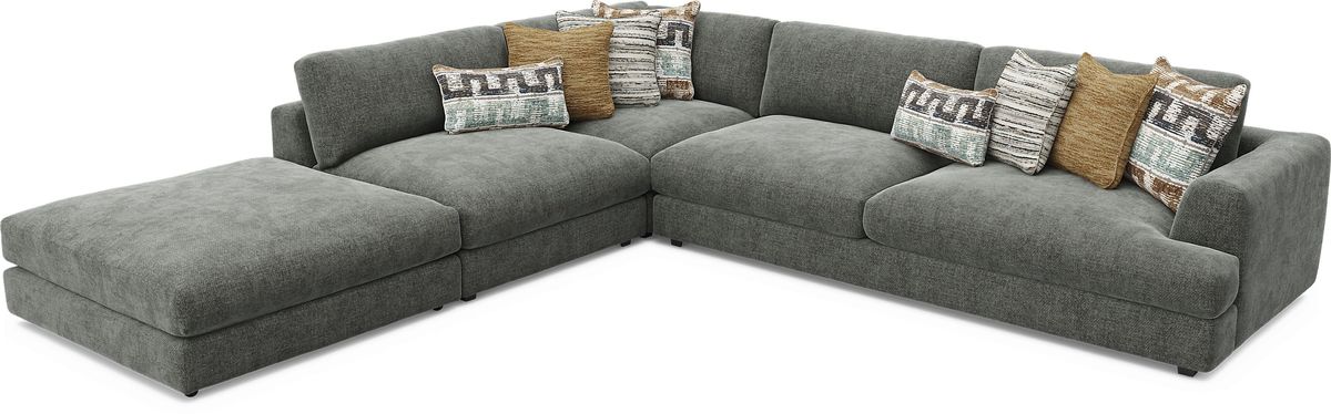 Montecito Charcoal 4 Pc Sectional