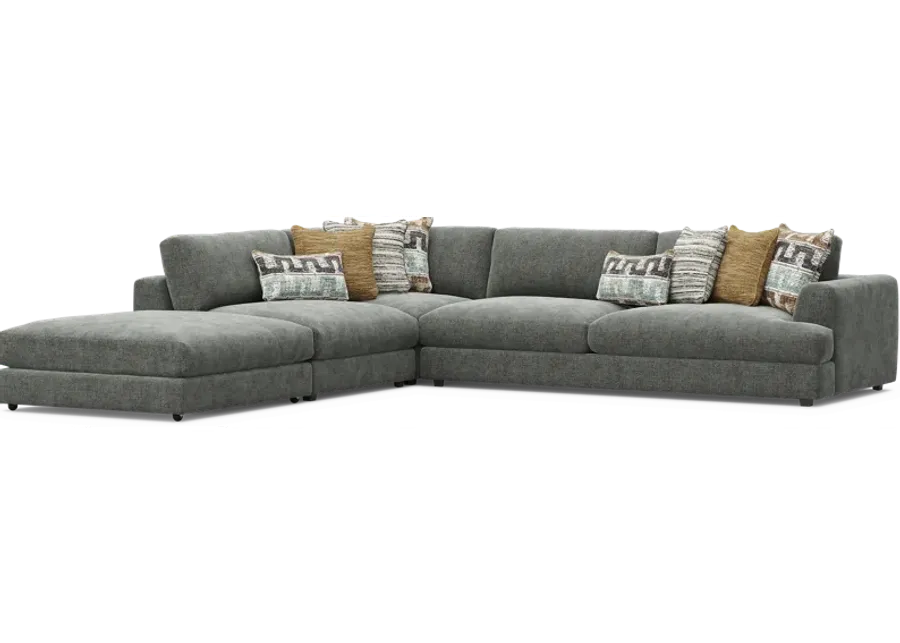 Montecito Charcoal 4 Pc Sectional