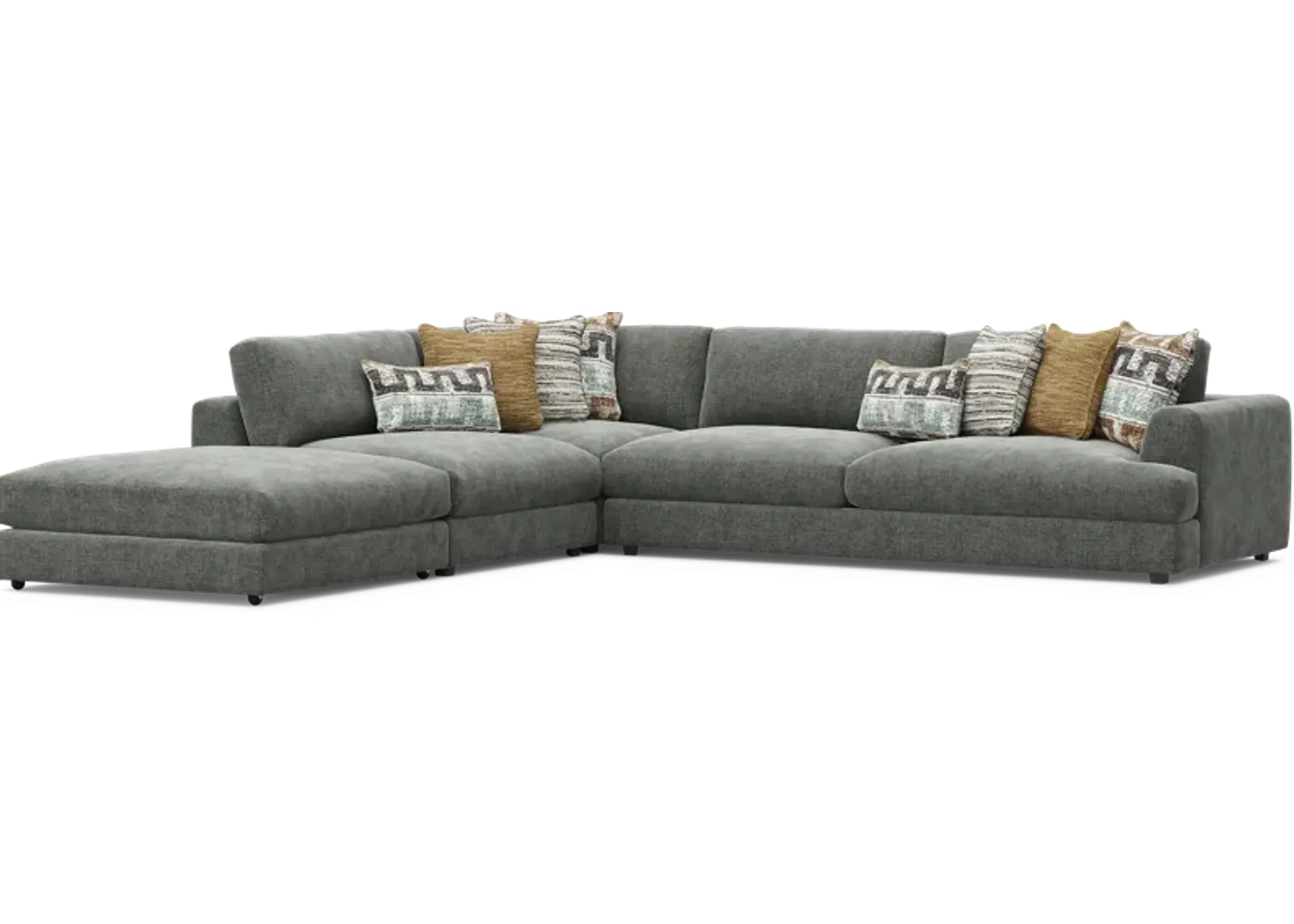 Montecito Charcoal 4 Pc Sectional