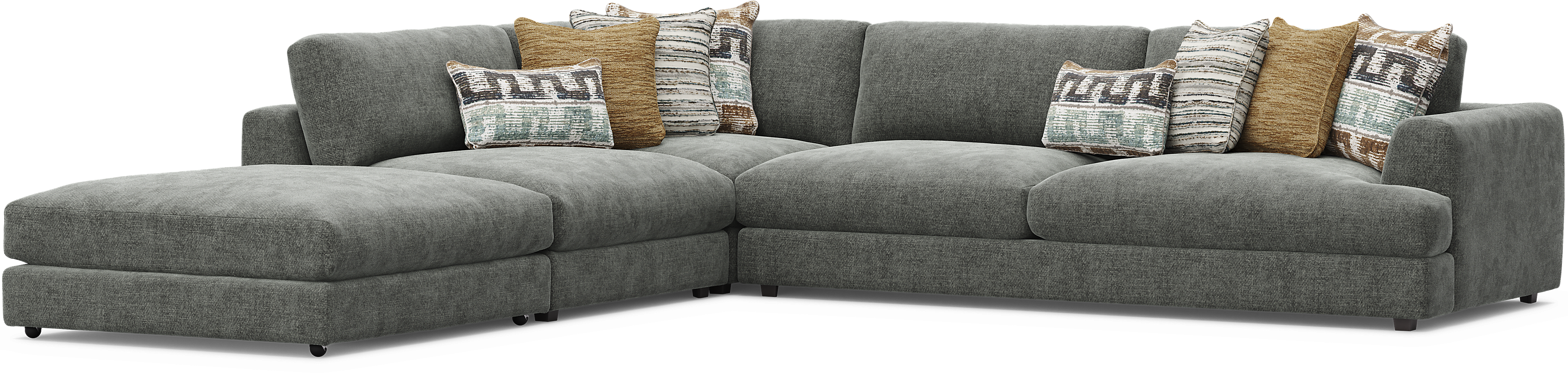 Montecito Charcoal 4 Pc Sectional