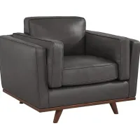 Duluth Gray Leather Chair