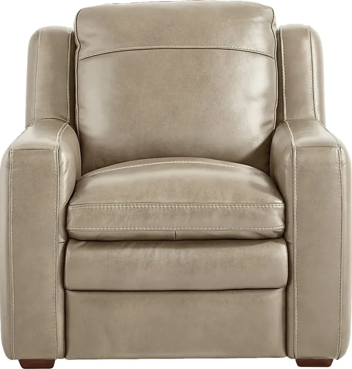 Salinger Beige Leather Chair
