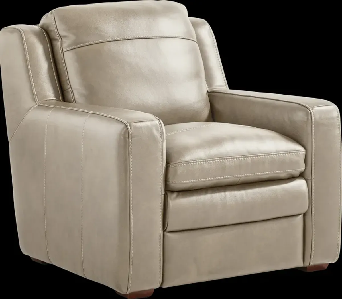 Salinger Beige Leather Chair