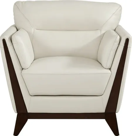 Marchese Ivory Leather Chair