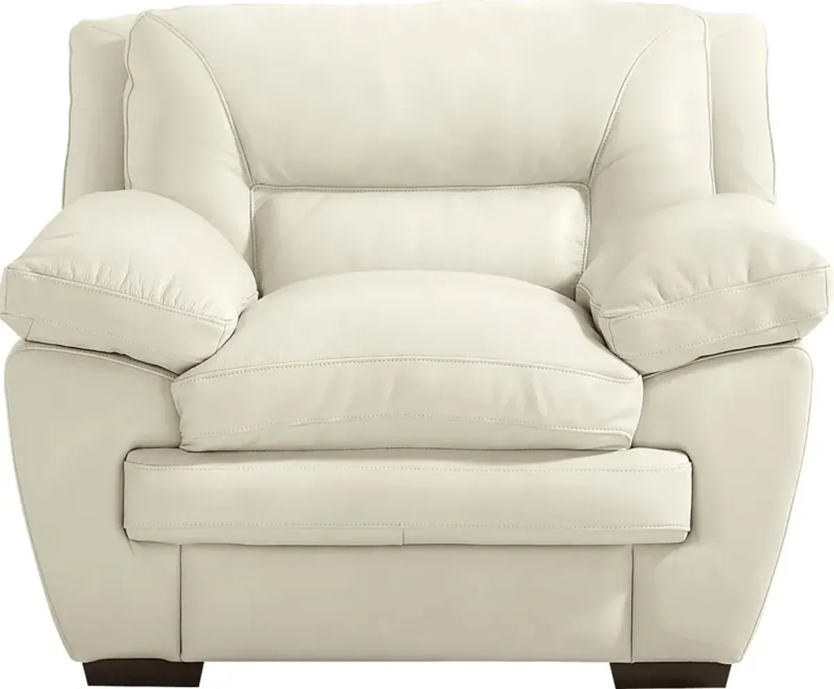 Hayworth Cream Leather Chair