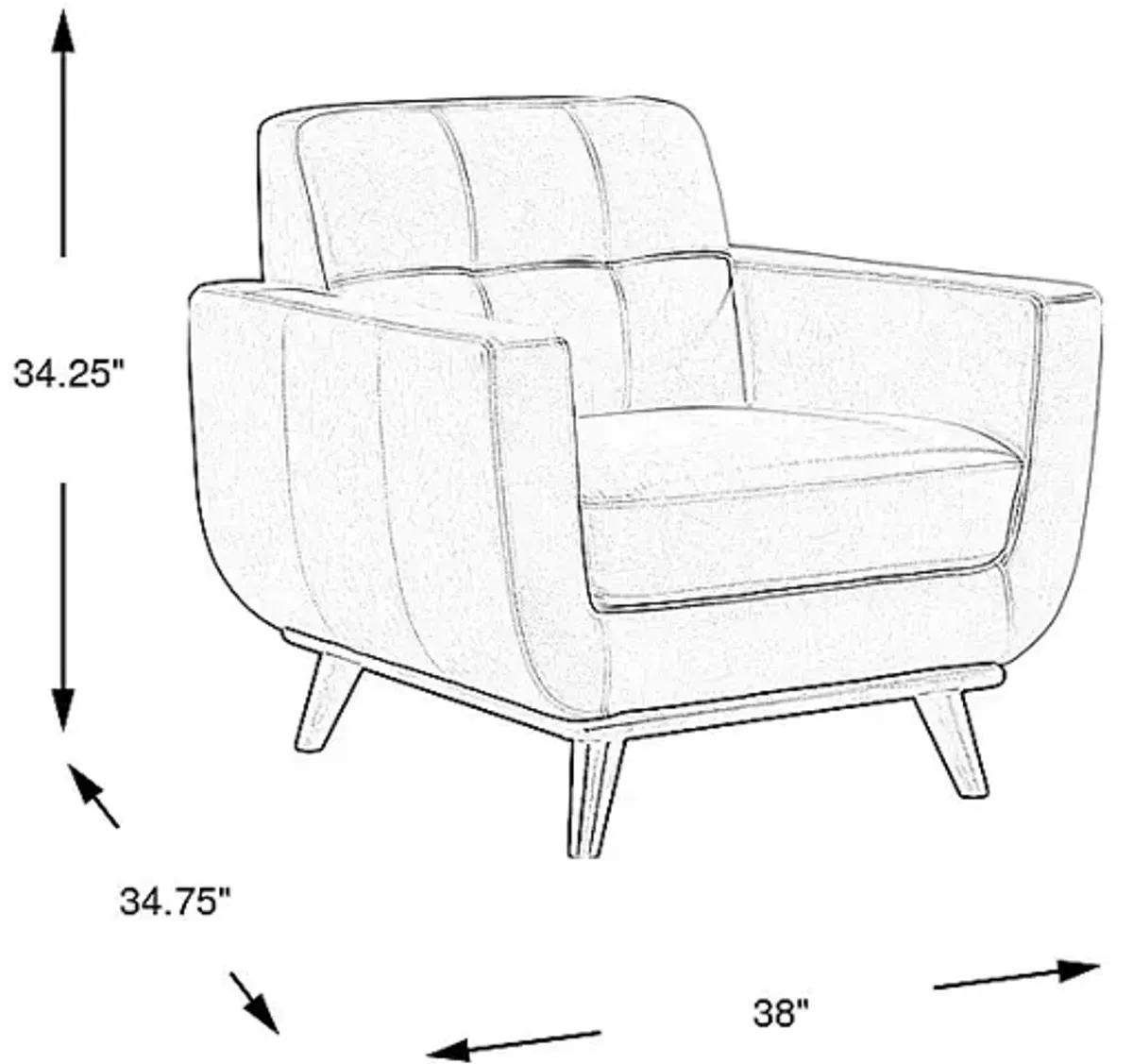 Greyson Ivory Leather Chair