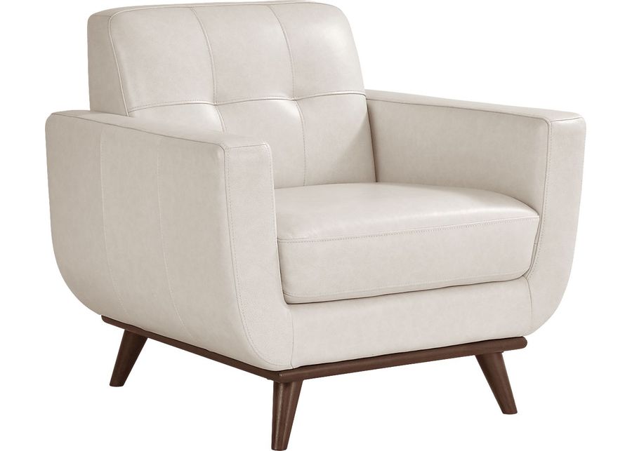 Greyson Ivory Leather Chair