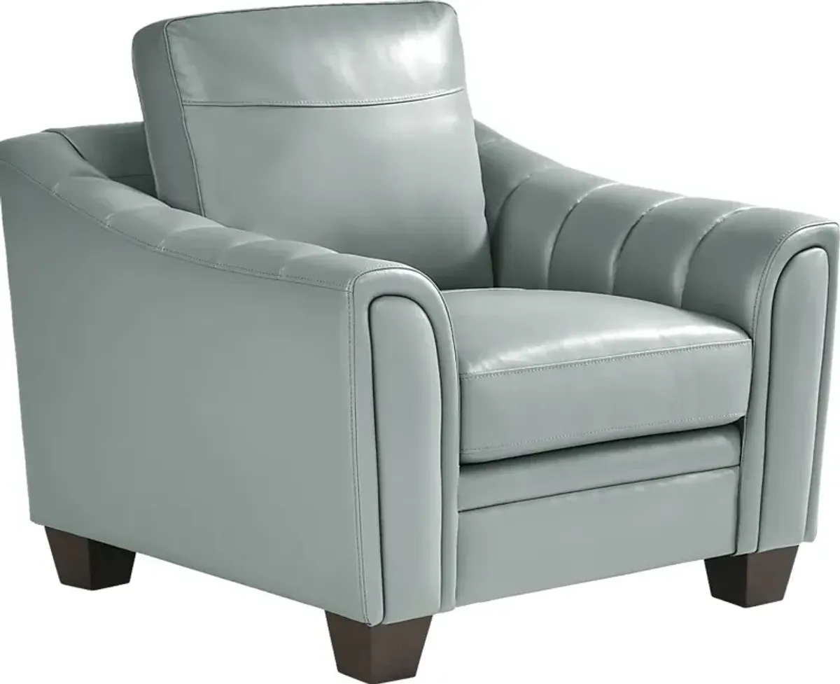 Santa Croce Mint Leather Chair