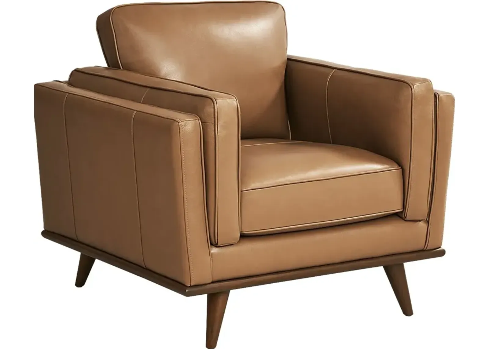 Cassina Court Caramel Leather Chair