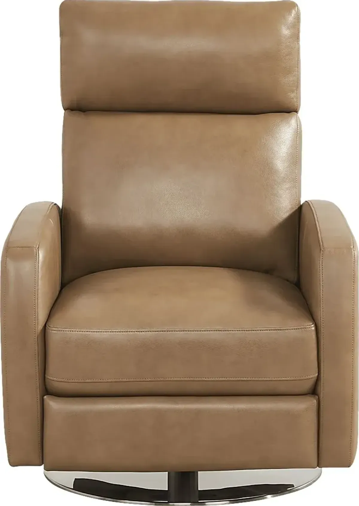 Parker Saddle Leather Push Back Recliner