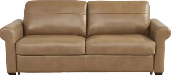 Parker Saddle Leather Sleeper Sofa