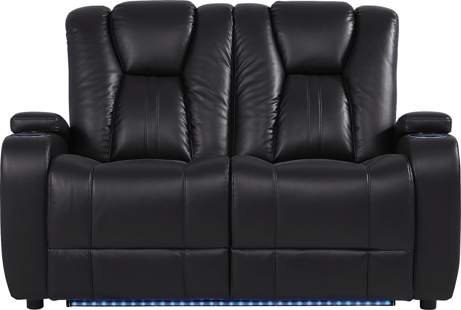 Kingvale Court Black 7 Pc Living Room with Dual Power Reclining Sofa
