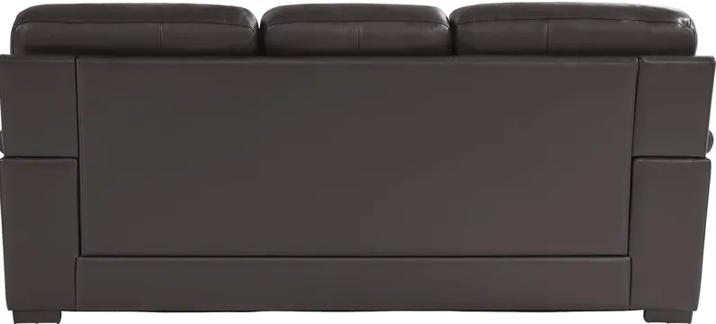 Villa Ashbury Brown Leather Sleeper Sofa