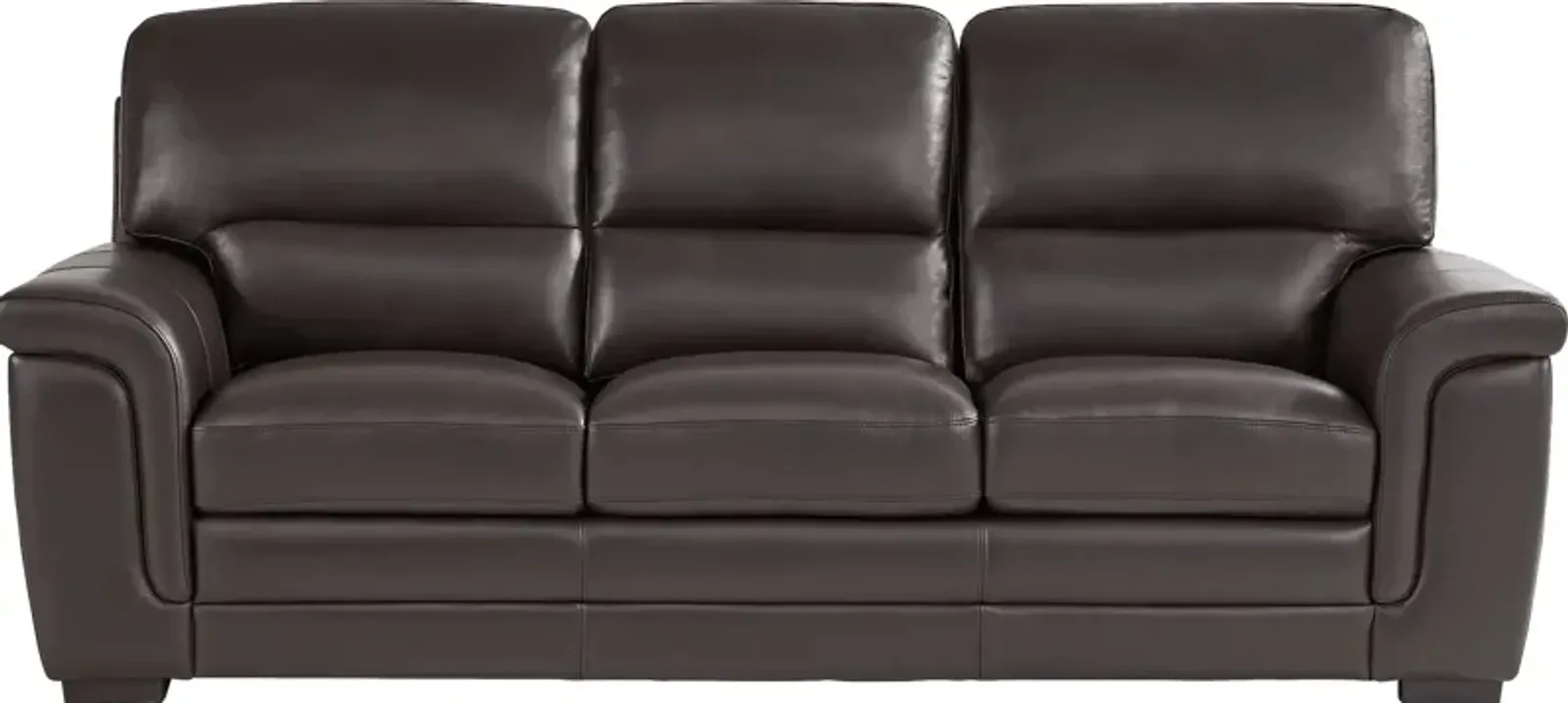 Villa Ashbury Brown Leather Sleeper Sofa