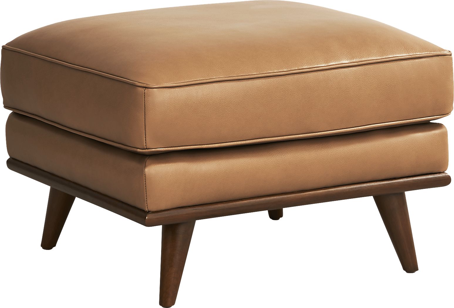 Cassina Court Caramel Leather Ottoman