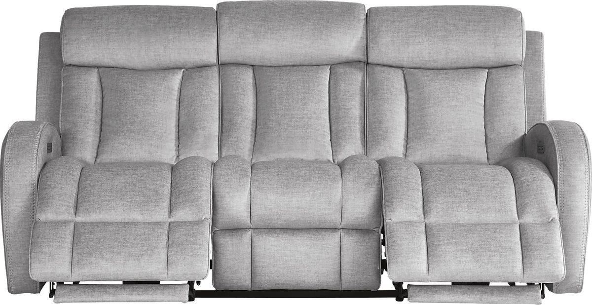 Copperfield Gray 5 Pc Dual Power Reclining Living Room