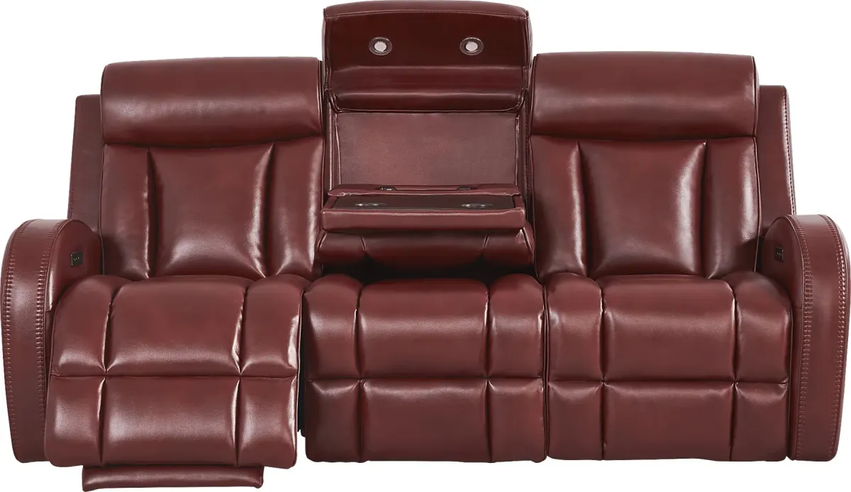 Copperfield Red 5 Pc Dual Power Reclining Living Room