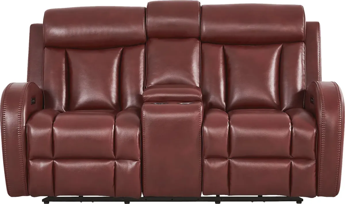 Copperfield Red 5 Pc Dual Power Reclining Living Room