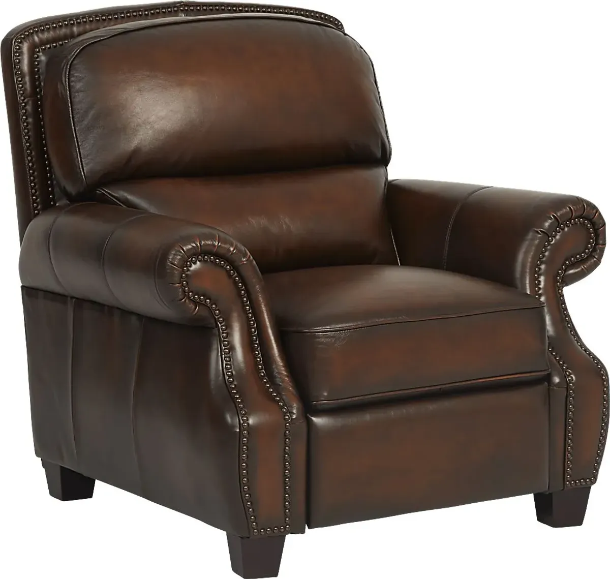 Calvano Brown Leather Recliner