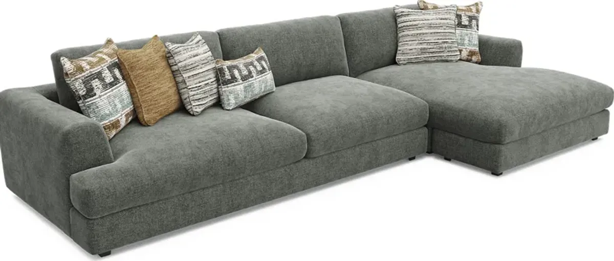 Montecito Charcoal 5 Pc Sectional Living Room