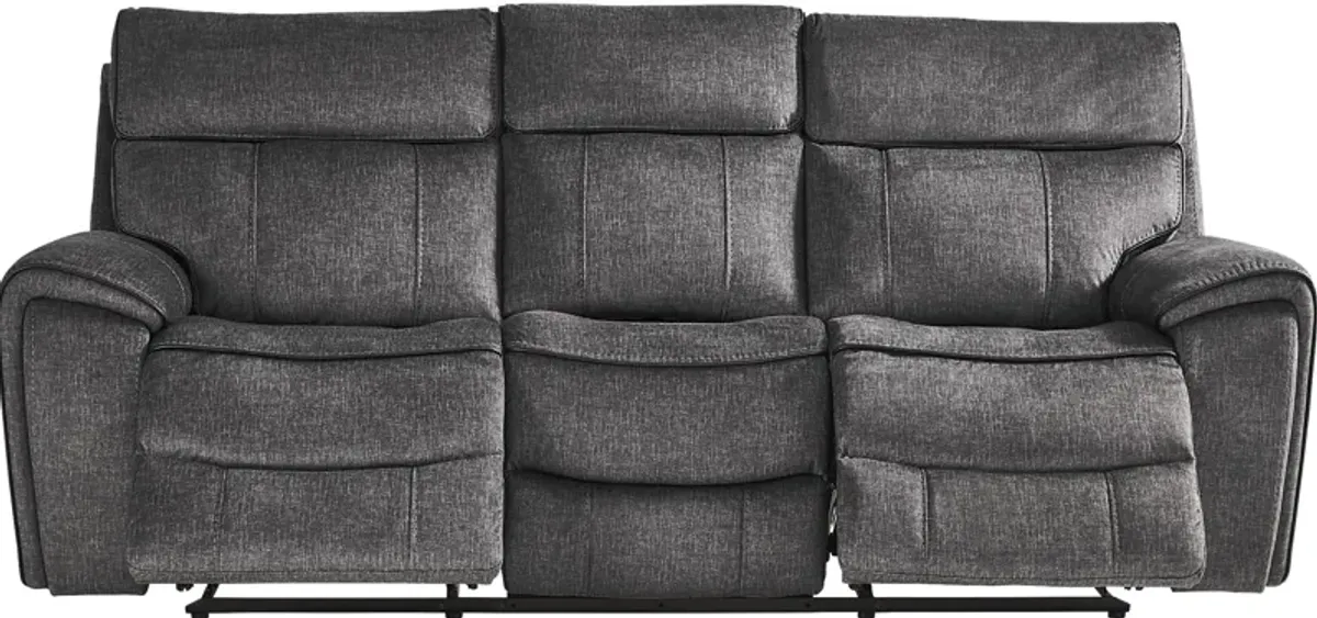 Bradshaw Place Dark Gray 7 Pc Living Room with Reclining Sofa