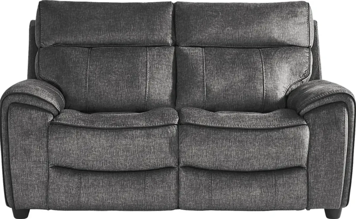 Bradshaw Place Dark Gray 7 Pc Living Room with Reclining Sofa