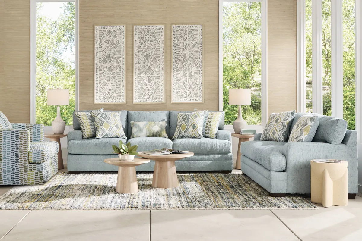 Charlton Park Mist 8 Pc Living Room