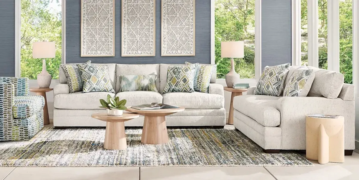 Charlton Park Ivory 8 Pc Living Room