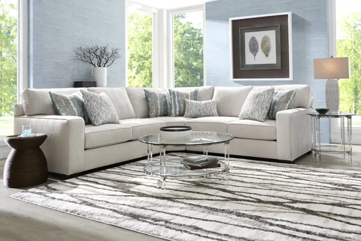 Cynthia Dove 3 Pc Sectional