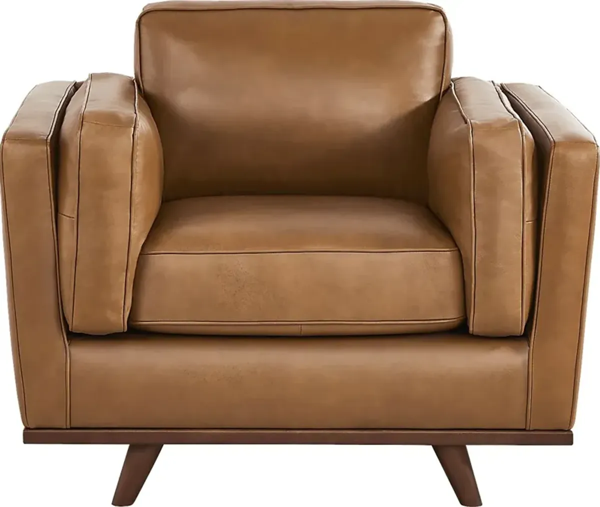 Duluth Caramel Leather 7 Pc Living Room