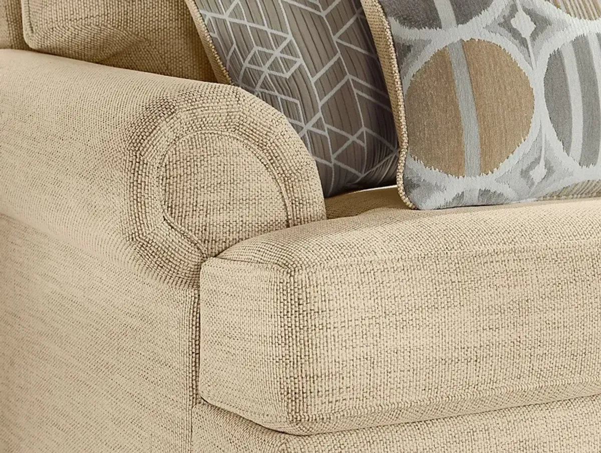 Reyna Point Tan 7 Pc Living Room with Sleeper Sofa