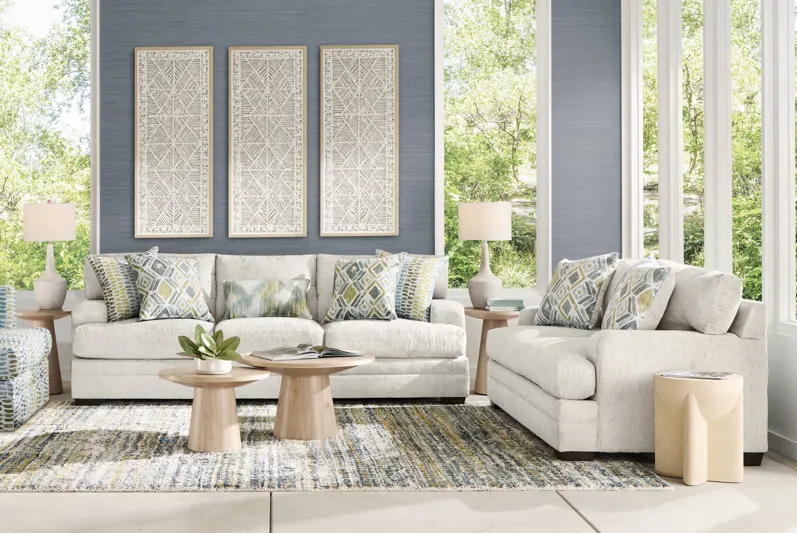 Charlton Park Ivory 9 Pc Living Room