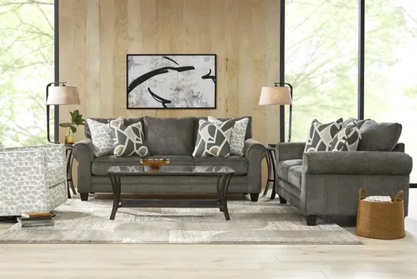 Salgado Charcoal 8 Pc Living Room