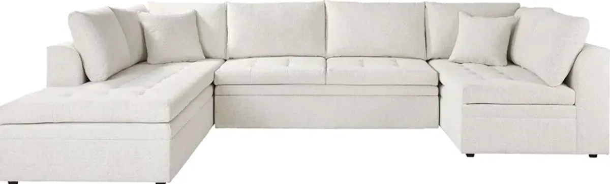 Sheridan Place Off-White 3 Pc Sleeper Sectional