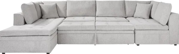 Sheridan Place Gray 3 Pc Sleeper Sectional