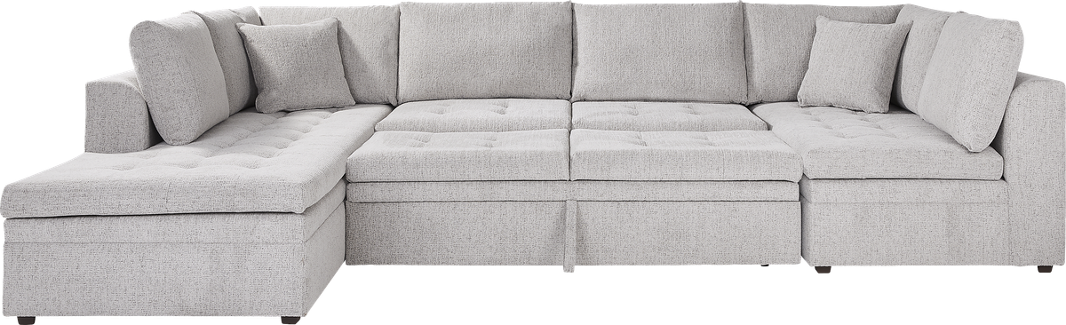 Sheridan Place Gray 3 Pc Sleeper Sectional