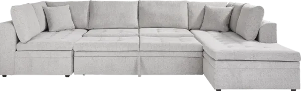 Sheridan Place Gray 3 Pc Sleeper Sectional