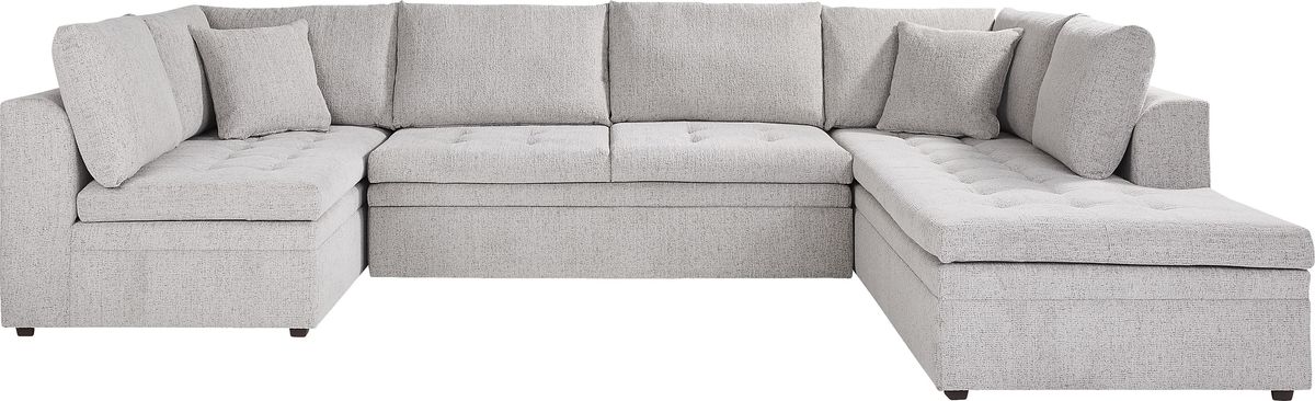 Sheridan Place Gray 3 Pc Sleeper Sectional