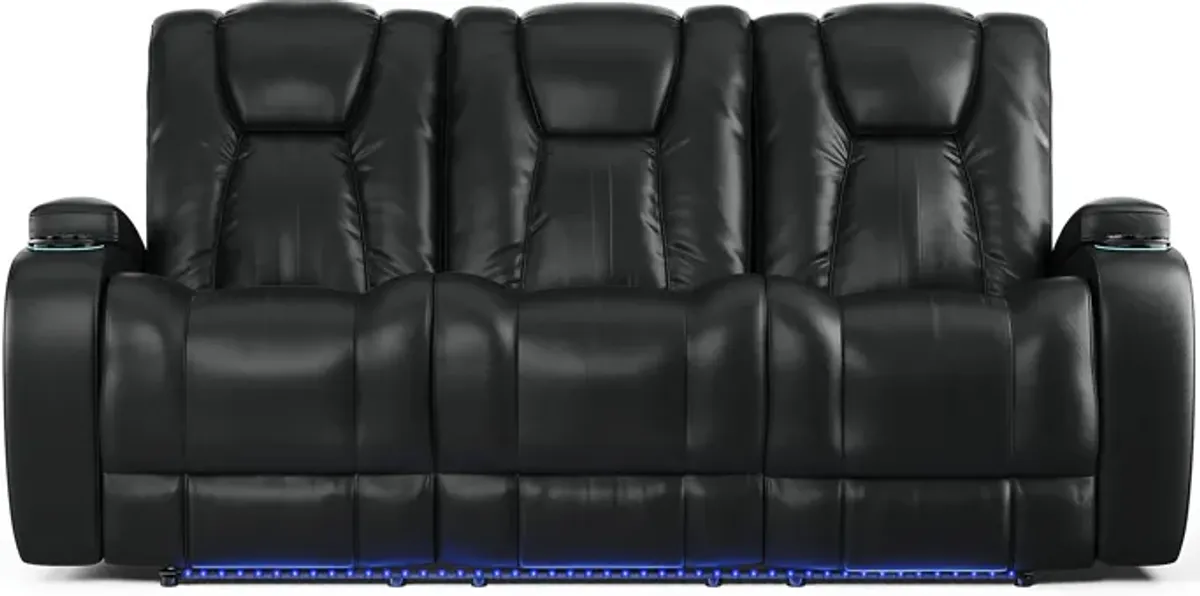 Kingvale Court Black 5 Pc Dual Power Reclining Living Room