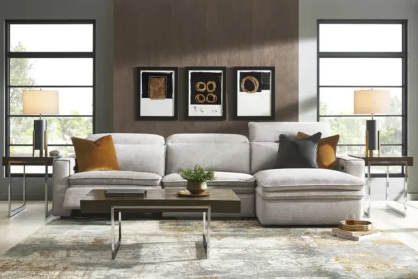 Salvator Street Gray 7 Pc Dual Power Reclining Sectional Living Room
