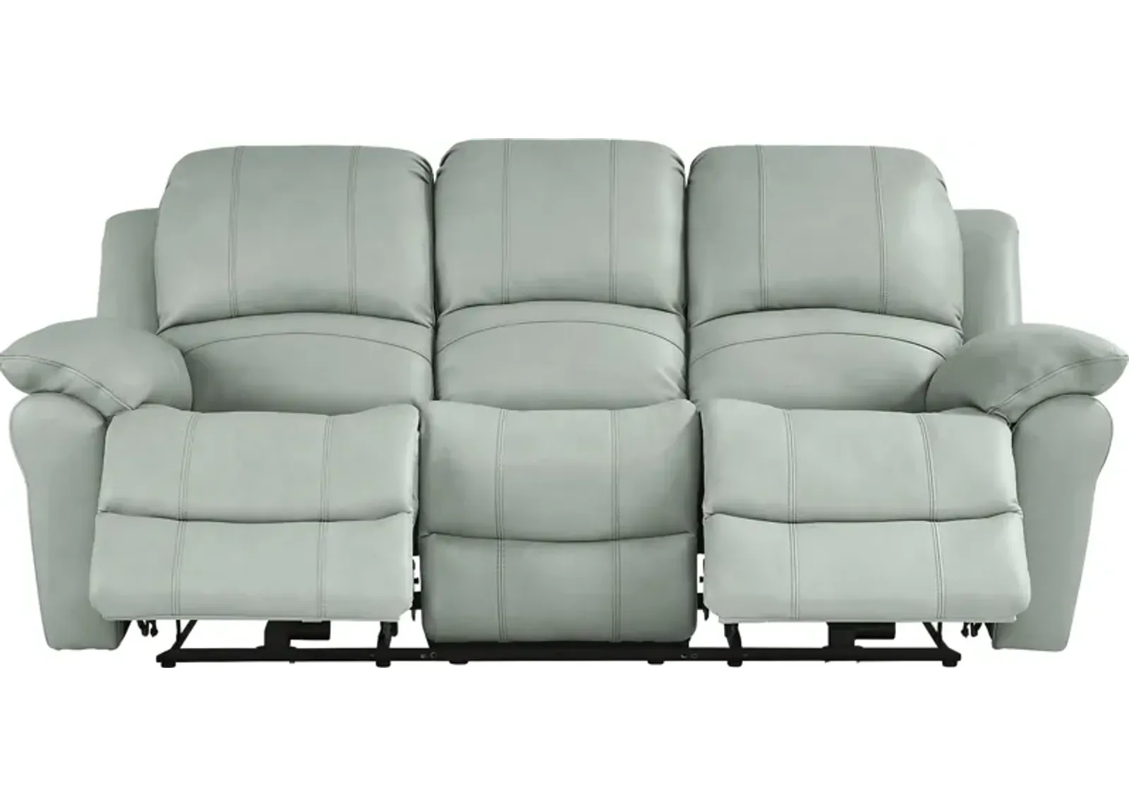 Vercelli Way Aqua Leather Power Reclining Sofa