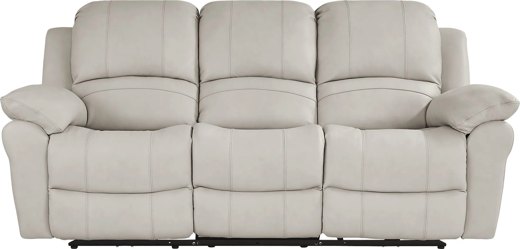 Vercelli Way Stone Leather Power Reclining Sofa